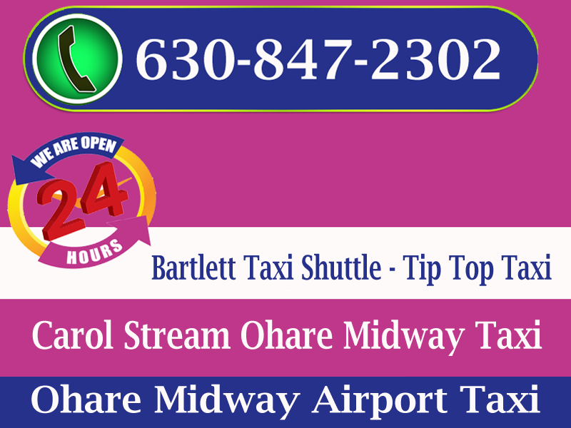 Carol Stream Ohare Midway Taxi